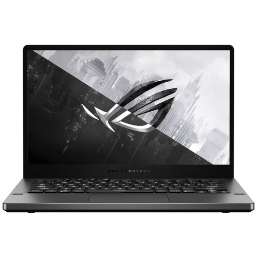 фото Ноутбук asus rog zephyrus g14 ga401qm ryzen 9 5900hs 16gb ssd 1tb nvidia rtx 3060 для ноут 6gb 14 fhd ips 76вт*ч win10 серый ga401qm-hz087t 90nr05s6-m01560