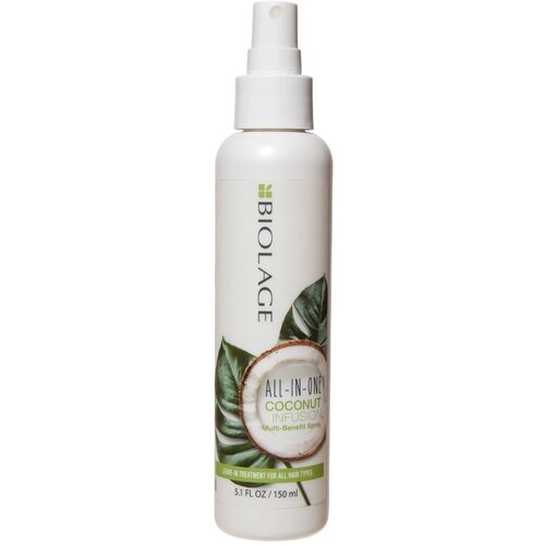 Matrix All-in-One Coconut Infusion Spray Несмываемый кокосовый флюид, 150 мл. флюид для ухода за волосами dewal несмываемый флюид для окрашенных волос protect color fluid