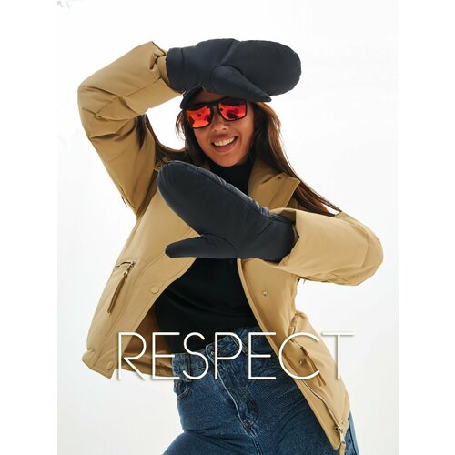 фото Варежки respect, размер 7, черный