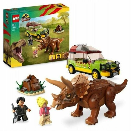 Конструктор LEGO Jurassic World 76959 Поиск трицератопса набор посуды мир юрского периода энциклопедия стекло