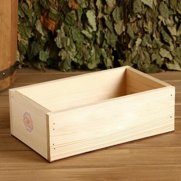 Ящик деревянный "Bath", 24.5x14x8 см