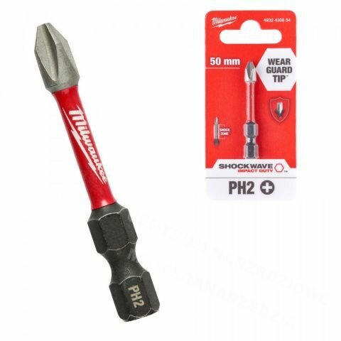 фото Биты Milwaukee Shockwave IMPACT DUTY PH2