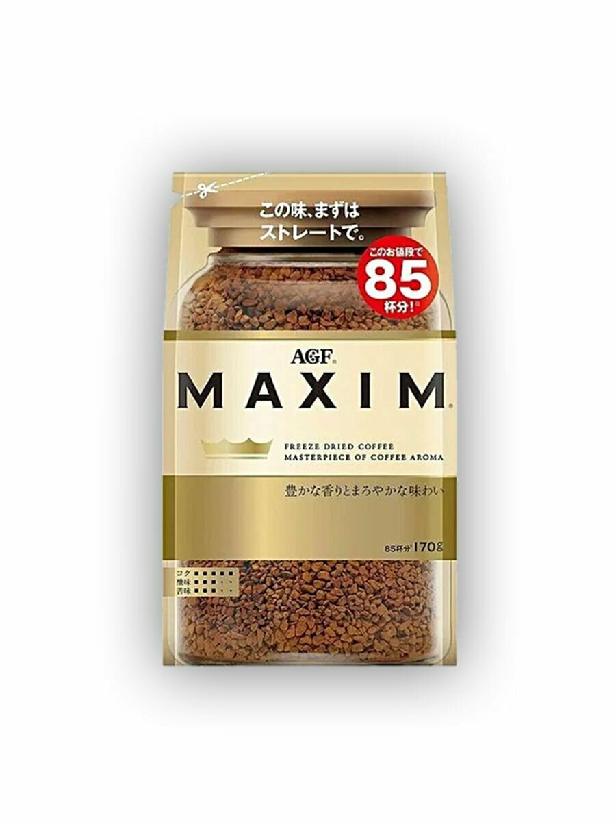 Кофе растворимый AGF MAXIM GOLD в мягкой упаковке, Япония 170 г