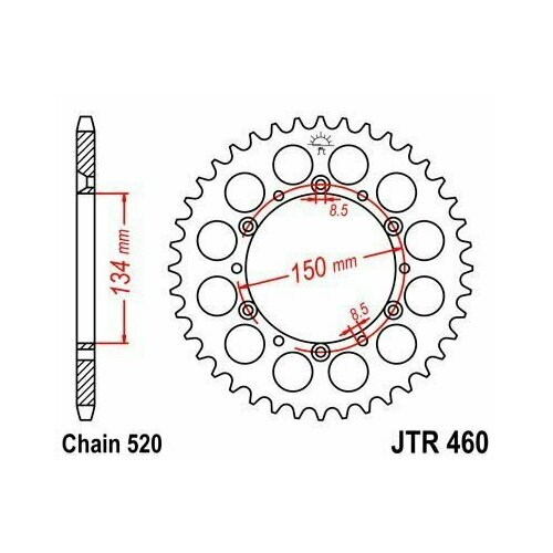 Звезда ведомая JTR460 43