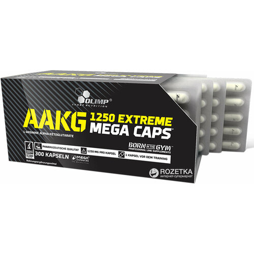 Aakg Extreme 1250 Mega Caps Olimp Sport Nutrition 300 капс. (Без вкуса)