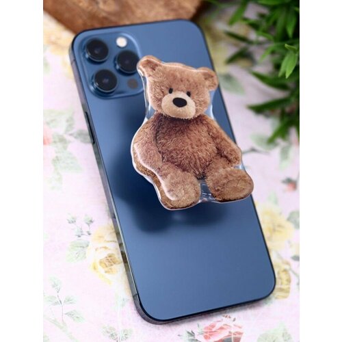 Попсокет Cute bear, brown