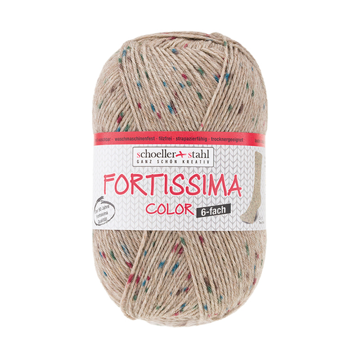 Пряжа Austermann Fortissima Color 6-fach TWEED-Effekt, 0155 коричневый