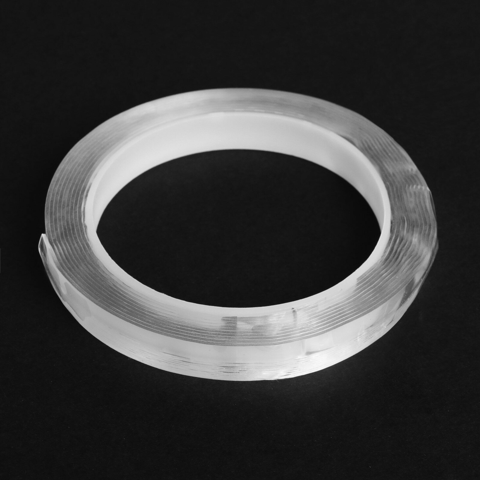 Клейкая нано лента torso, прозрачная, двусторонняя, акриловая 10 мм х 3 м - фотография № 6