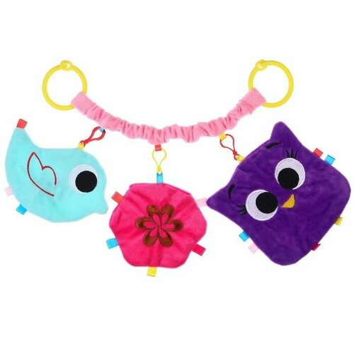 Растяжка - погремушка мягкая на кроваткуколяску Малышка 43 - 69 см 2440₽