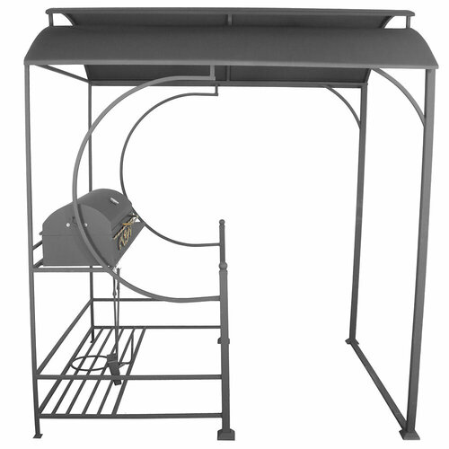 Мангал для дачи Россия-2 с крышкой барбекю и решеткой гриль