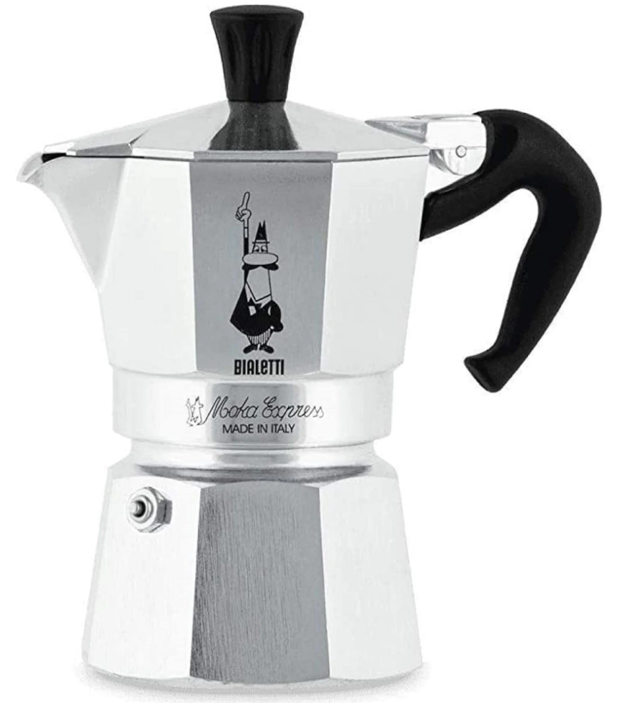 Гейзерная кофеварка Bialetti Moka Express 1162 (3 чашки) 130 мл серебристый