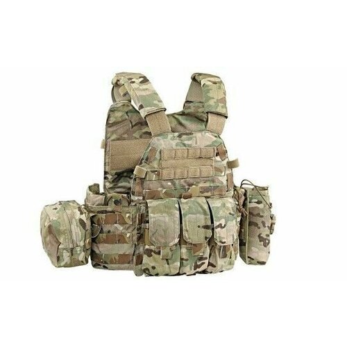 Жилет тактический LBT6094A style Plate Carrier w 3 pouches/Multicam 500D EmersonGear