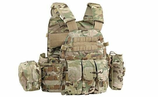 Жилет тактический LBT6094A style Plate Carrier w 3 pouches/Multicam 500D EmersonGear