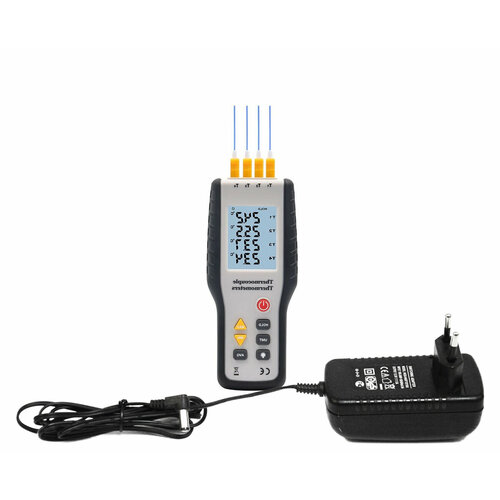 Термометр многоканальный Модель HTI-9815 Q7645EU - датчик температуры промышленный промышленные датчики температуры 4616₽