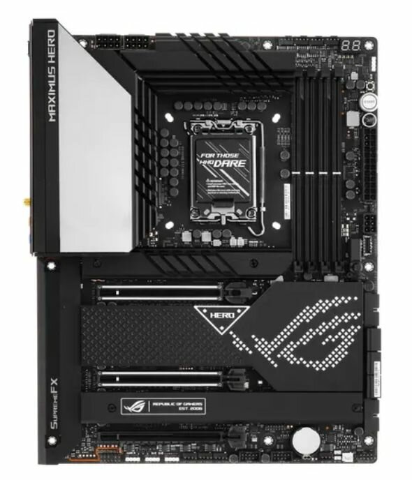 Материнская плата ASUS ROG MAXIMUS Z690 HERO (ROG MAXIMUS Z690 HERO) - LGA 1700, Intel Z690, 4хDDR5-4800 МГц, 3хPCI-Ex16, 3хM.2, Standard-ATX