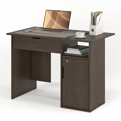 Стол письменный БАНГА-51-Я правый венге