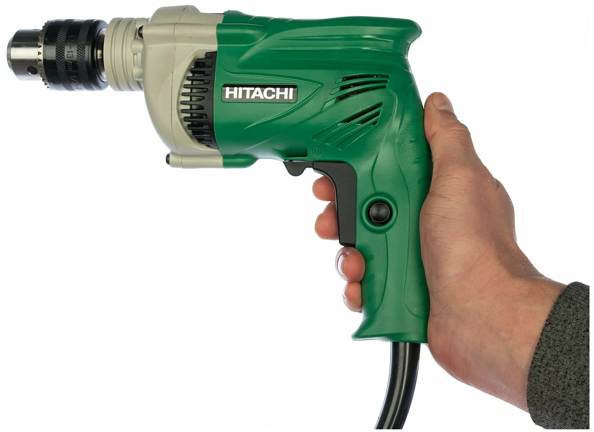 Ударная дрель Hitachi DV13VSS  550Вт ключевой патрон 15-13мм