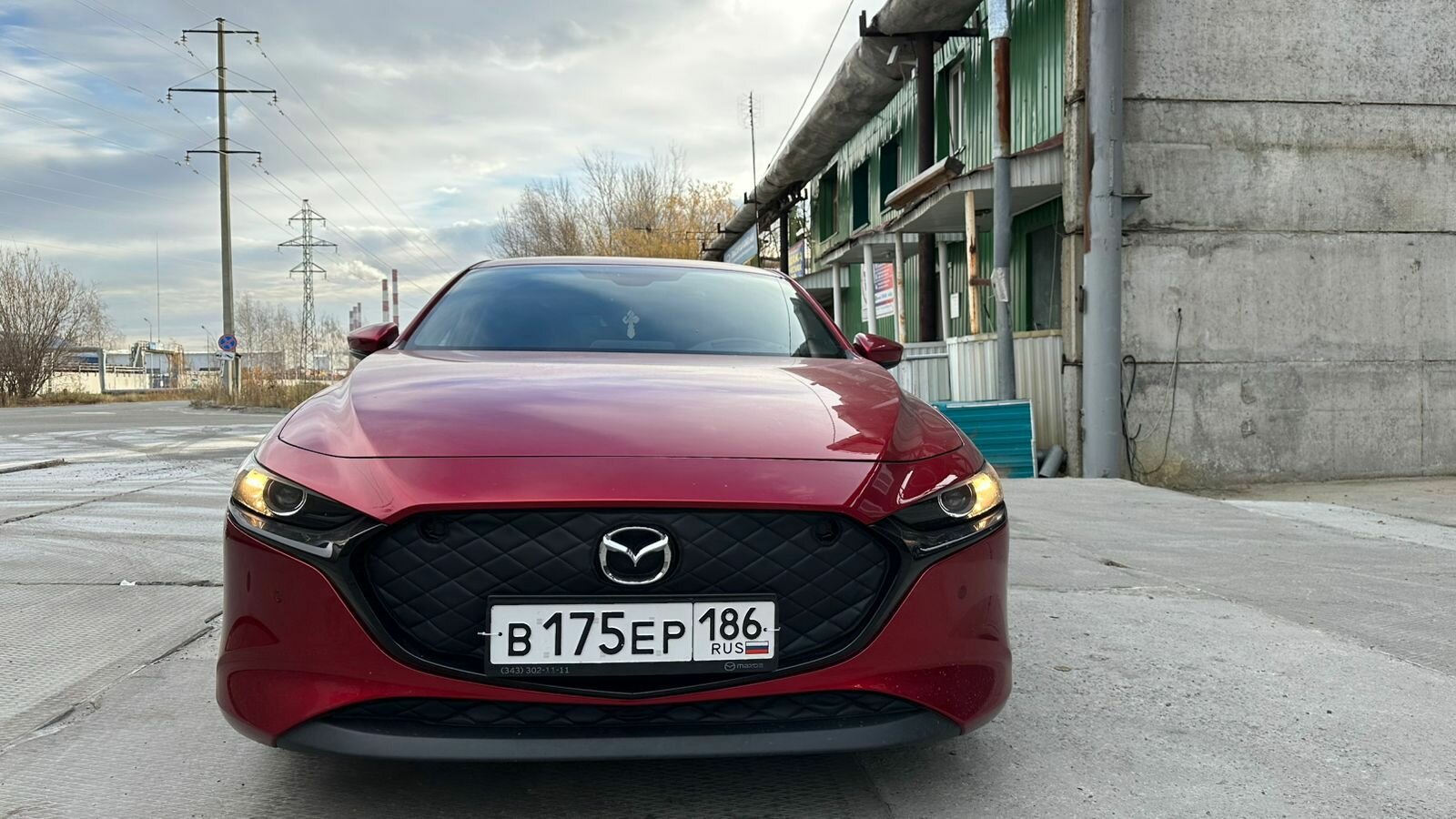Утеплитель радиатора и бампера для Mazda 3 ВР Мазда 3 (2018-2024) Парктроники