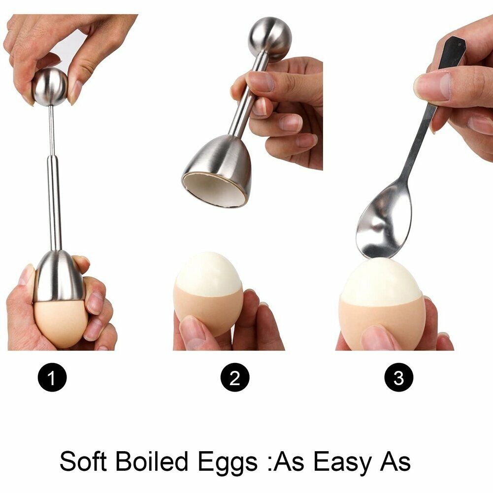 Egg Slicer Kitchen Egg Opener Tool для твердых яиц всмятку — фото 1