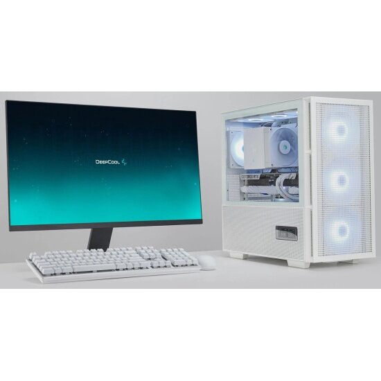 Кулер для процессора Deepcool AK620 DIGITAL WH, два вентилятора, белый — фото 1