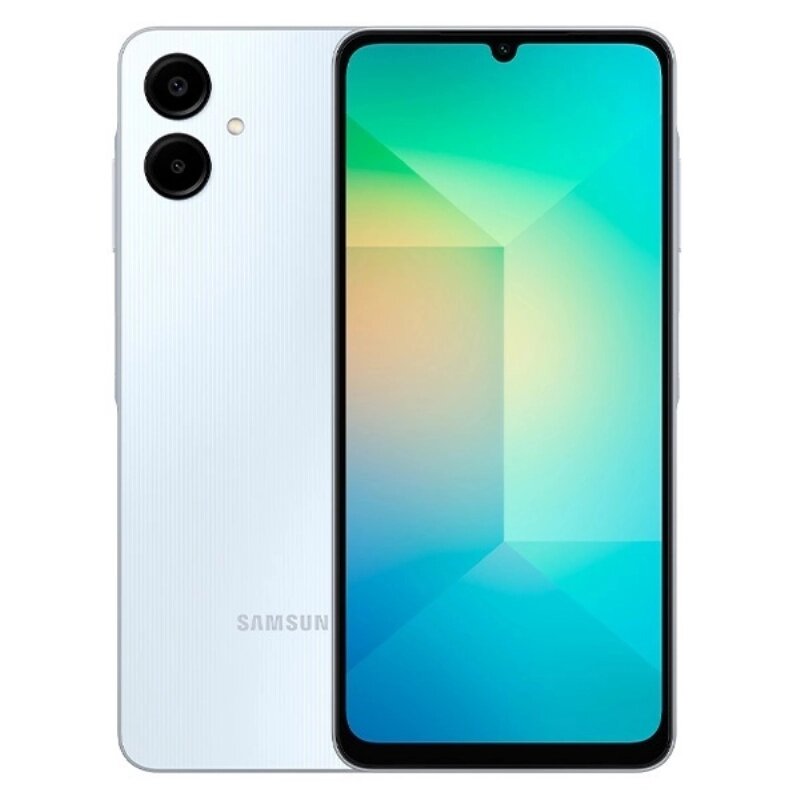 Смартфон Samsung Galaxy A06, голубой, 1600х720, 6.5", 4 ГБ/64ГБ