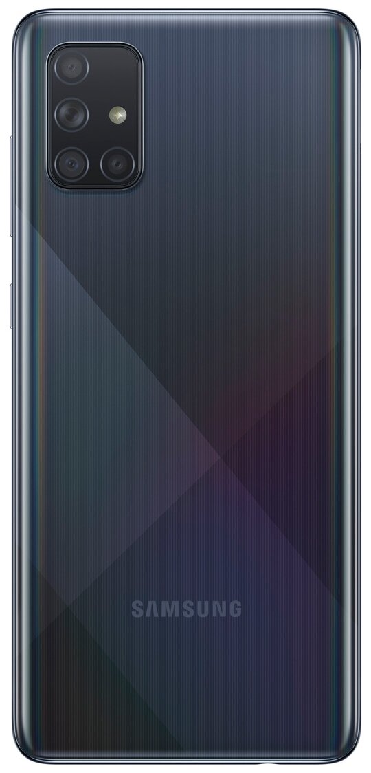 Смартфон Samsung Galaxy A71 6/128 ГБ RU, Dual nano SIM, черный — фото 1