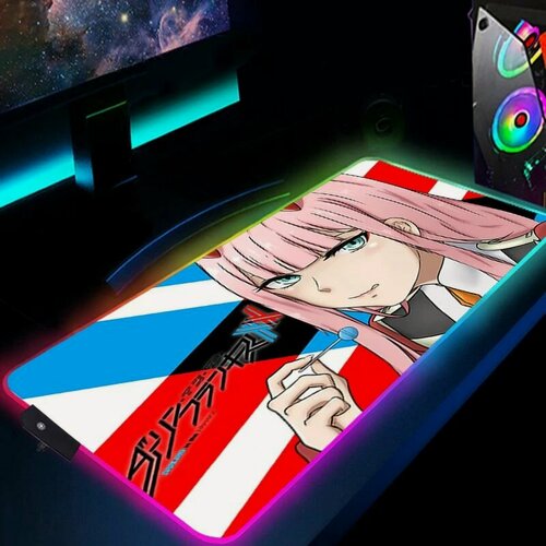 Изображение товара Игровой коврик Zero Two "Anime Cute", с RGB-подсветкой, 40 см x 90 см