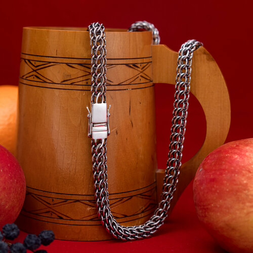 Цепь Леона серебро 925 проба чернение длина 55 см средний вес 63 г серебро 23100₽