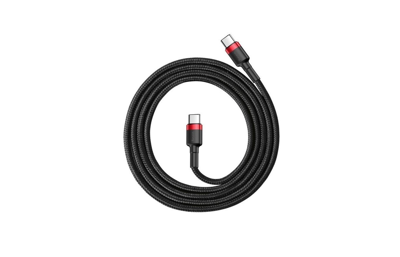 Кабель Baseus для зарядки и передачи данных Type-C PD2.0 60W 1м, красный — фото 1