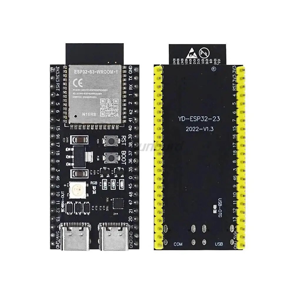 ESP32-S3-DevKitC-1 ESP32-S3 WiFi Bluetooth-совместимая плата разработки BLE 5.0 Mesh ESP32 Беспроводной модуль YD-ESP32-S3-N8R2, S3-N16R8 welding
