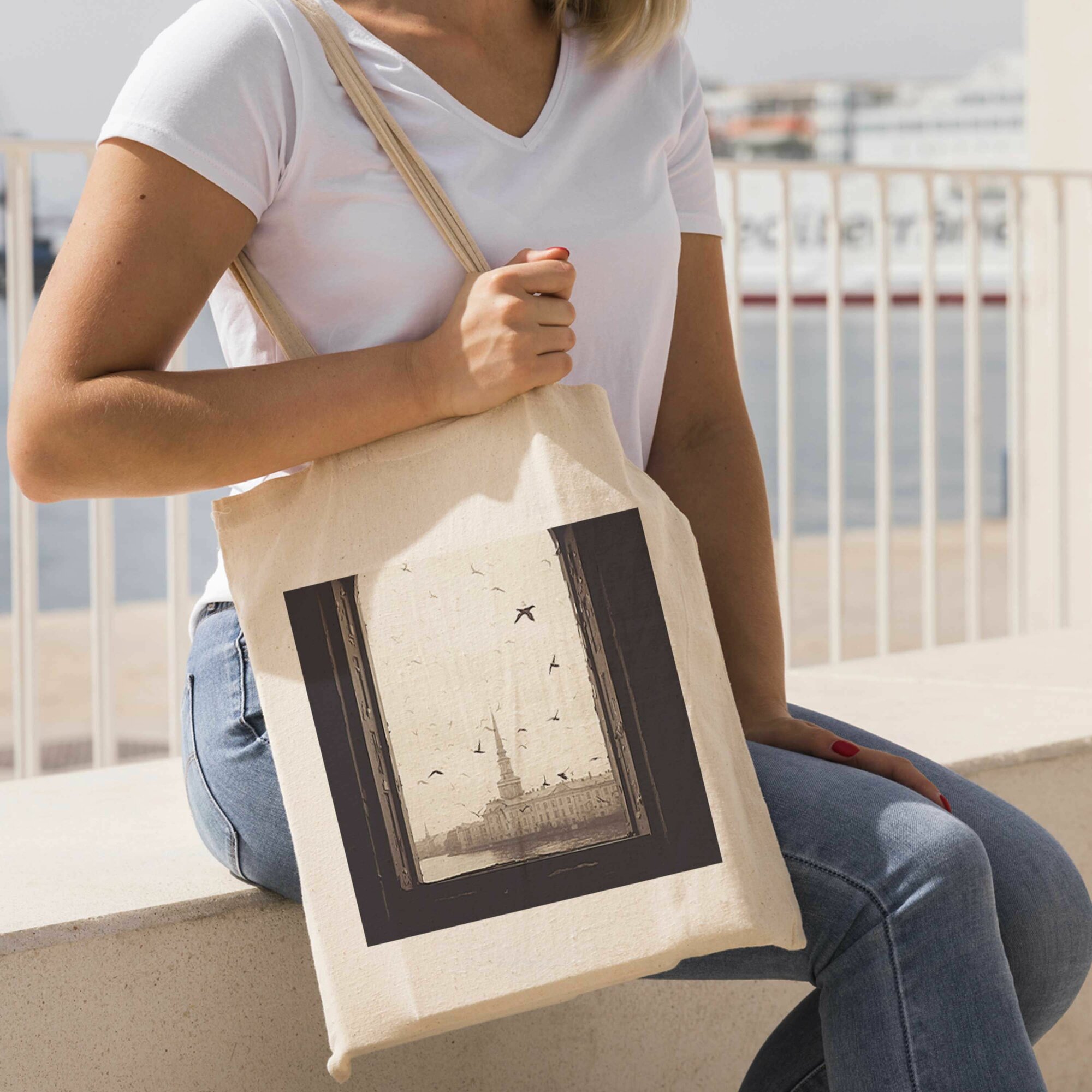 Сумка шоппер Gerasim, серый, черный, коричневый — фото 1