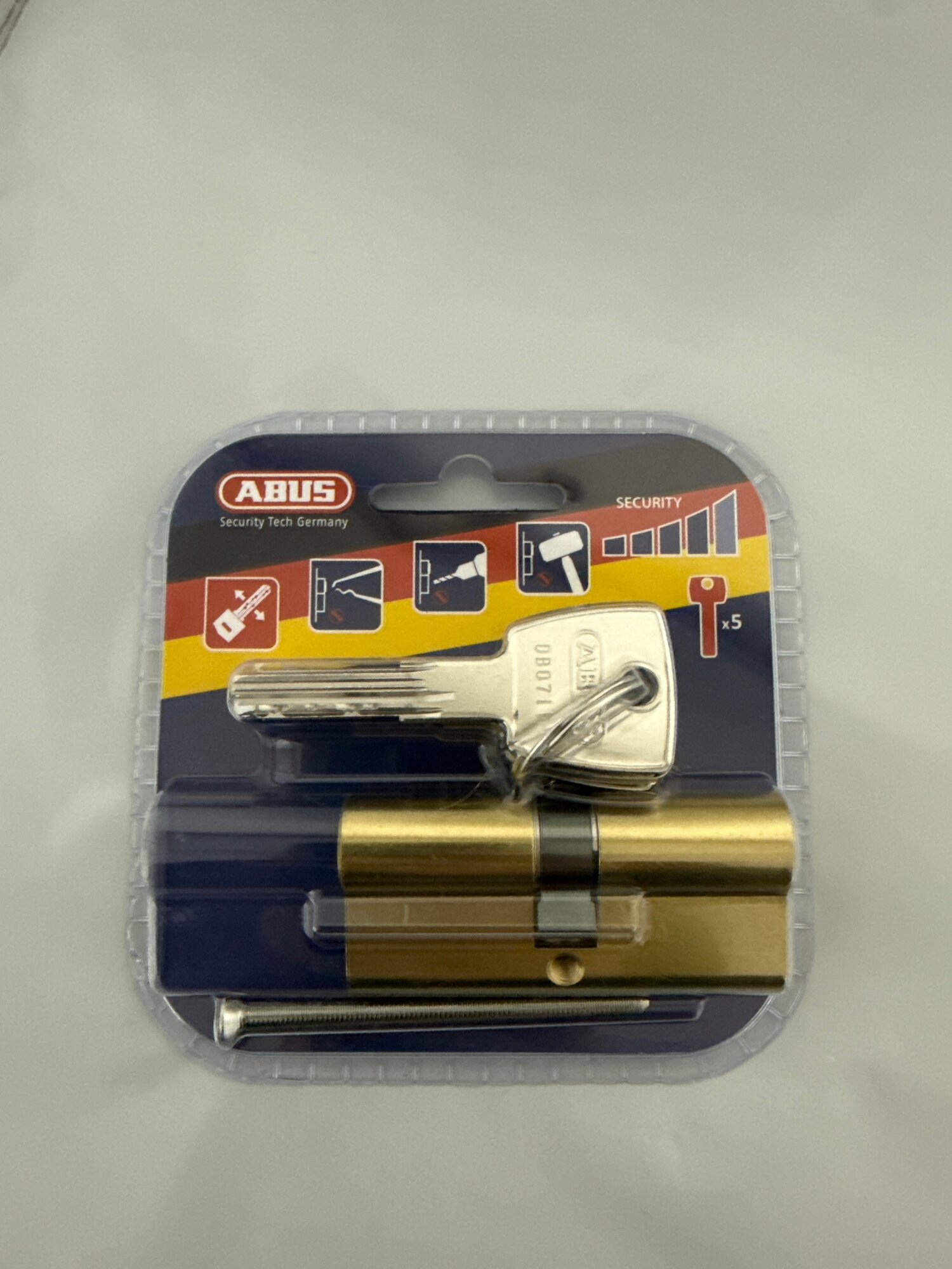 Цилиндр Abus D6MM 35/35 35x35 мм ключ/ключ цвет золото