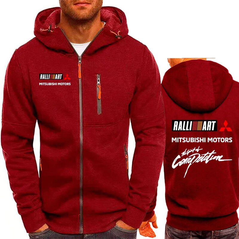 Толстовка спортивная Mitsubishi размер XL  бордовый