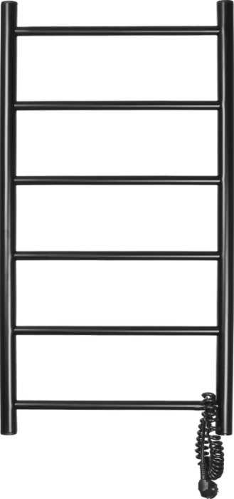 Полотенцесушитель электрический Domoterm Аврора DMT 109-6 80х40 R черный матовый