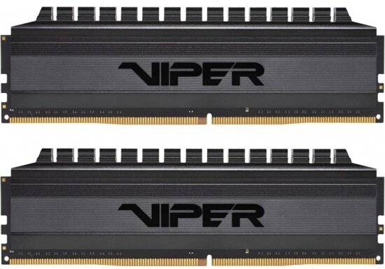 Оперативная память Patriot Memory DDR4 8Gb (2x4Gb) 3000MHz pc-24000 Viper Blackout (PVB48G300C6K)