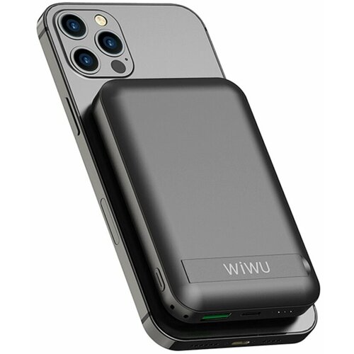 Внешний аккумулятор WiWU Snap Cube Magnetic Wireless Charger Power Bank 10000mAh Black 446500₽