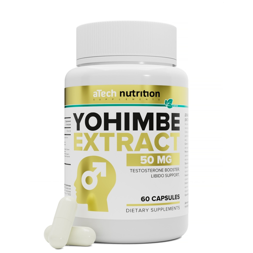 Капсулы aTech Nutrition Yohimbe Extract, 50 мг, 60 шт.