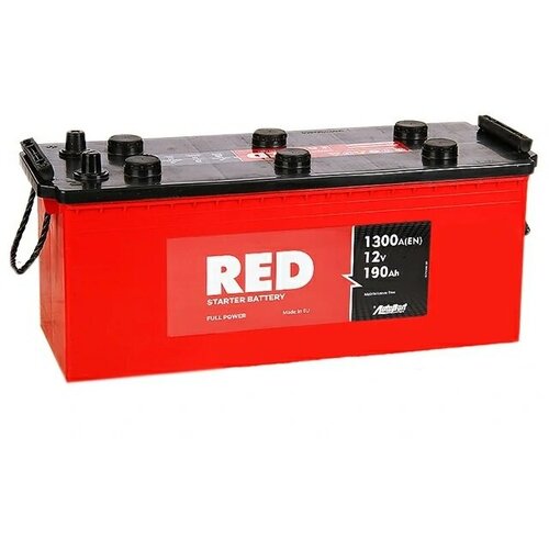 Аккумулятор (АКБ) RED Technology 190Ah ОП 1300A для грузовых автомобилей и спецтехники 513/223/223 6ст-190 190 Ач (Рэд Технолоджи)