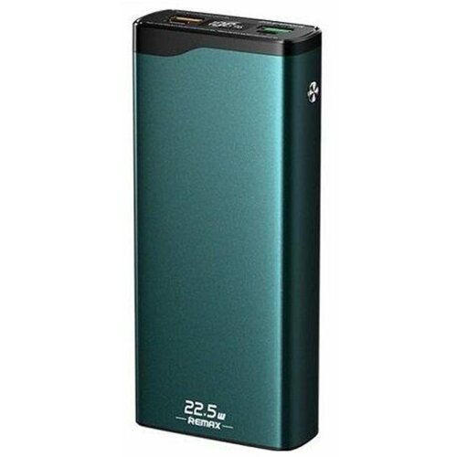 Внешний аккумулятор Power Bank 20000 mAh Remax RPP-129 22.5W PD+QC зеленый