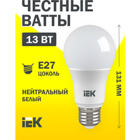 Лампа светодиодная IEK LLE-A60-13-230-40-E27, E27, corn, 13 Вт, 4000 К