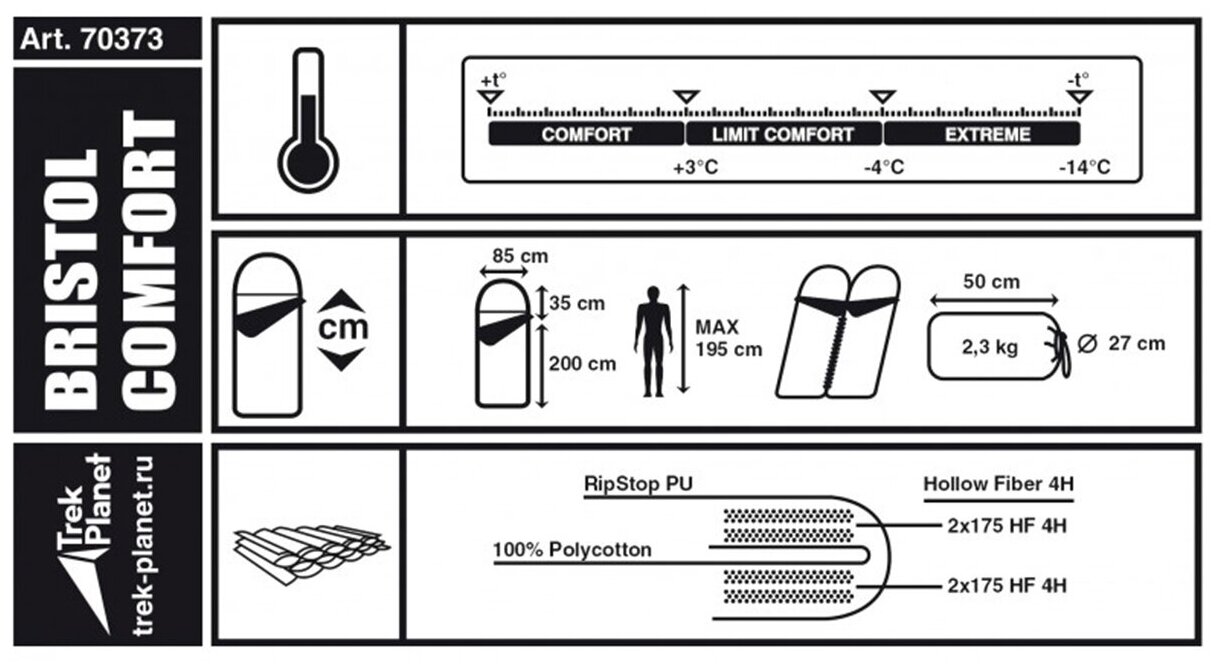Спальный мешок Trek Planet - фото №18