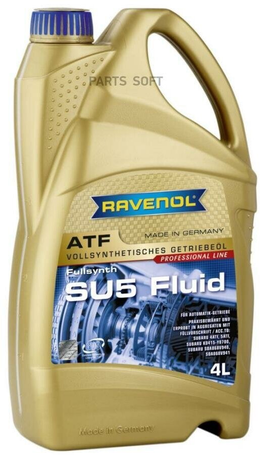 RAVENOL 4014835743892 Масло трансмиссионное ATF SU5 Fluid (4л) 1шт