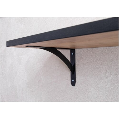 Кронштейны держатель для полки Тор 175х125 см черные 2 шт 877₽