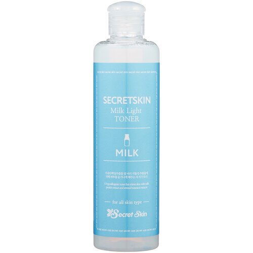 Secret Skin Тонер молочный Milk Light, 250 мл тонер для лица с натуральными экстрактами secret skin toner witchhazel poreless toner тонер для лица с экстрактом гамамелиса