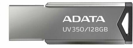 Накопитель USB 3.1 128GB ADATA UV350 AUV350-128G-RBK серебристый