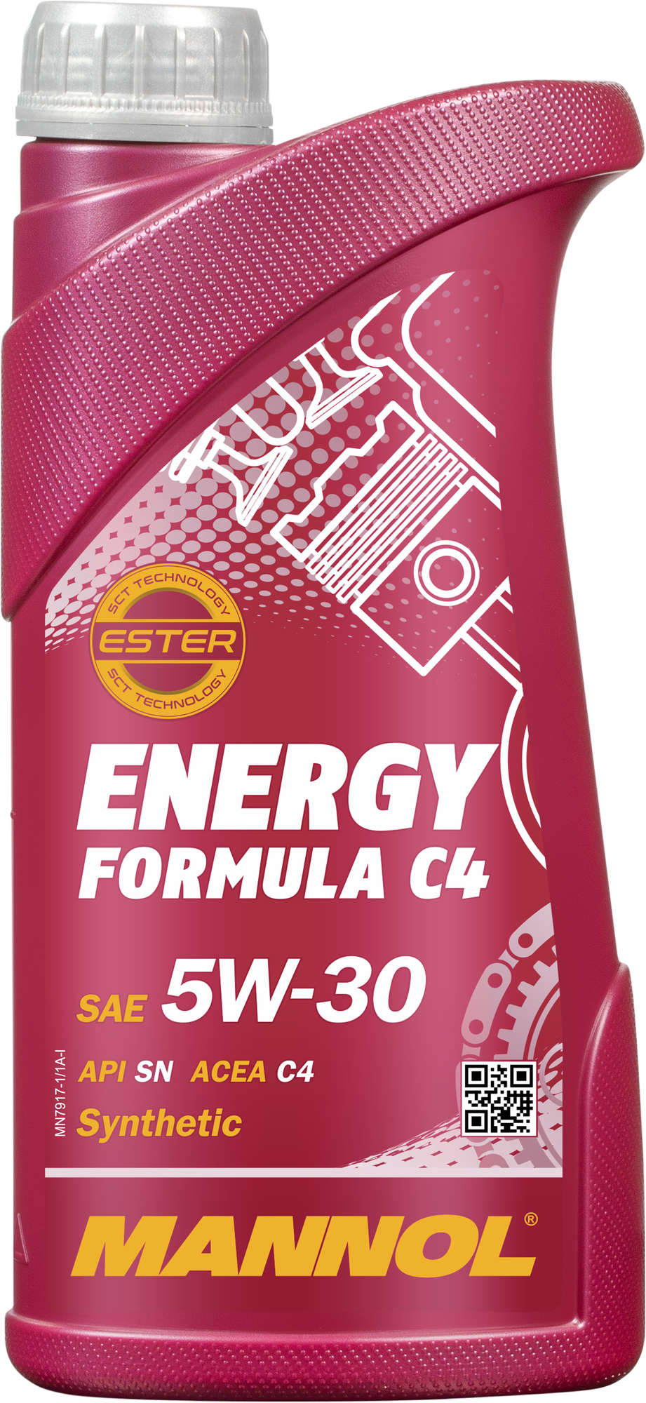 Масло Mannol Energy Formula C4 5W30 синт. 7917 (1 л) ACEA C4; MB 226.51/229.31/229.51; RENAULT RN 0720; SUZUKI; NISSAN KE900-90043/KE900-90043