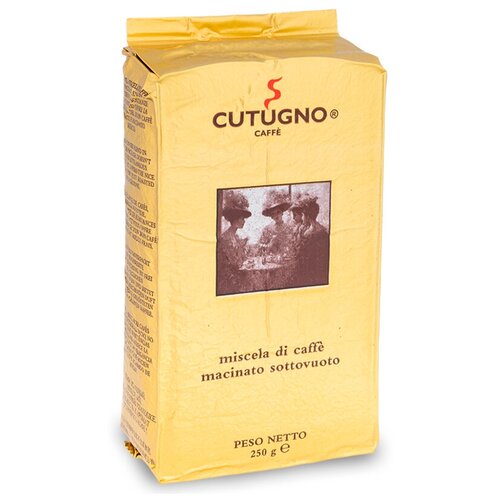 Кофе молотый арабика 80 %, Cutugno Oro, 80% Arabica, 250 гр. вакуумная упаковка