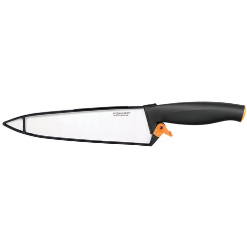 фото Шеф-нож fiskars functional form в чехле, лезвие 20 см, серебристый/черный