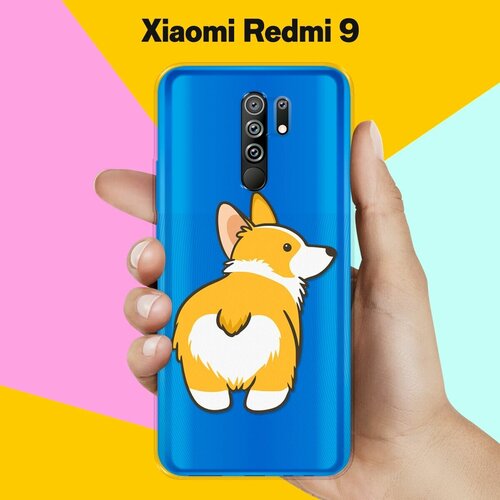 Силиконовый чехол Корги на Xiaomi Redmi 9 силиконовый чехол 8 корги на xiaomi redmi 9