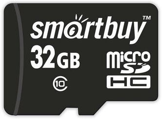 Карта памяти SmartBuy microSDHC Class 10 32 GB, чтение: 30 MB/s, запись: 20 MB/s